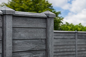 Beton Afdekkap 8x4,5x180 cm, Antraciet tbv motiefplaat