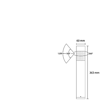 Outdoorpro+ Staande Lamp Vela Cirkel Zwart Middelgroot