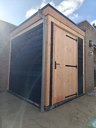 JWOODS Douglas Schuur 200x250 cm, Geschaafd met Zweeds Rabat Zwart