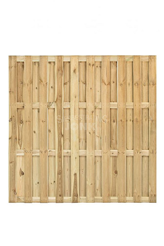 Tuinscherm Ermelo fijnbezaagd geïmpregneerd grenen 23-planks, 180x180 cm