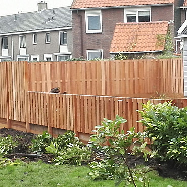 Hardhouten Tuinscherm Recht Verticaal 180x90 cm