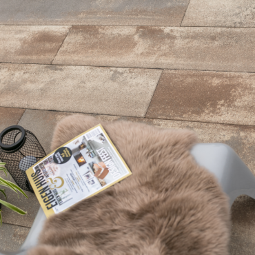 Restpartij Almere: ca. 15,3m2 GeoColor 3.0 120x30x6 Sepia Brown