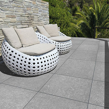 Restpartij Schagen: 14m2 GeoCeramica® Entrée 60x60x4 cm BB Stone Light Grey