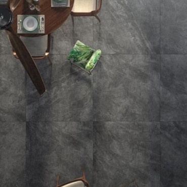 Restpartij Edam: ca. 6,4 m² GeoCeramica® Groove 80x80x4 cm Graphite