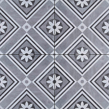 GeoCeramica® 60x60x4 cm ConCreet Flower decorate