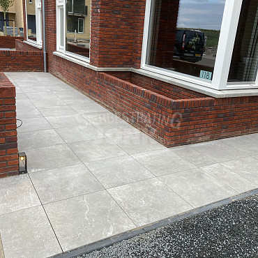 Actietegel keramiek op beton 60x60x4 cm Marble Design Smoke