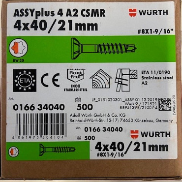 ASSYplus 4 A2 CSMR rvs A2 DD vzk freeskop RW A2-RW20-4X40/21