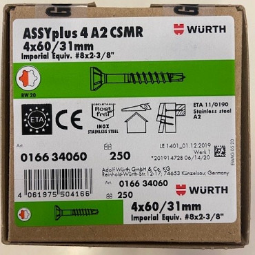 ASSYplus 4 A2 CSMR rvs A2 DD vzk freeskop RW RW20-4X60/31