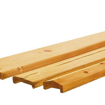 Grenen Lange Geïmpregneerde afddekkap 3,5x8,5x235 cm