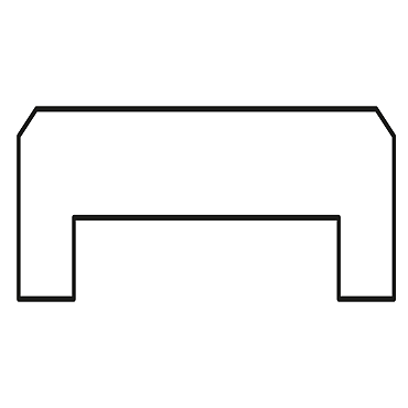 Douglas Geschaafde Afdekkap  2,8 x 8,5 x 180 cm (plat)