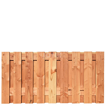 JWOODS Tuinscherm Red Wood 19-planks 180x90 cm Geschaafd