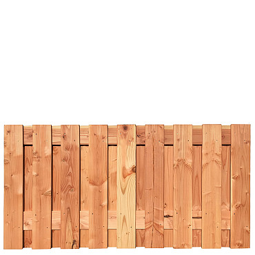 JWOODS Tuinscherm Red Wood 19-planks 180x90 cm Geschaafd