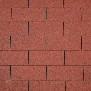Dakshingles recht rood - pak 3 m²