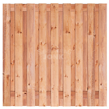 Actie JWOODS Tuinscherm Red Wood 19-planks 180x180 cm Geschaafd