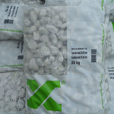 Carrara rond 25-40 mm 25  kg