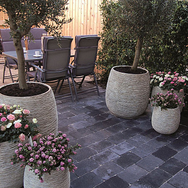 Stonique Trommel 20x30x6 cm Antraciet