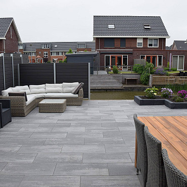 Restpartij Edam: Ca. 3.6 m2 GeoColor 3.0 Tops 80x40x4 cm Lakeland Grey