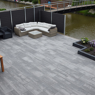 Restpartij Edam: Ca. 3.6 m2 GeoColor 3.0 Tops 80x40x4 cm Lakeland Grey