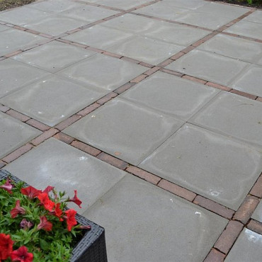 Betontegels 50x50x4 cm Grijs met facet