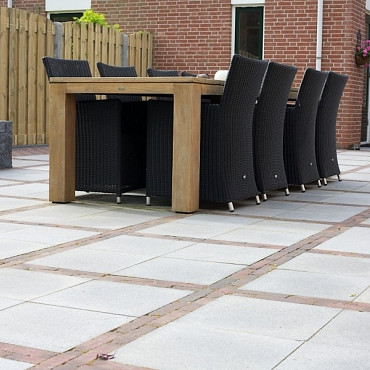 Betontegels 50x50x4 cm Grijs met facet