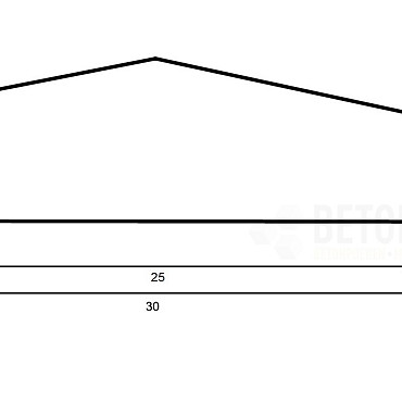 muurafdekb 30x100 zwart gecoat