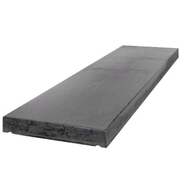 muurafdekb vlak 20x100x5 zwart beton