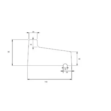 raamdorpel 12x100/9x4 zwart