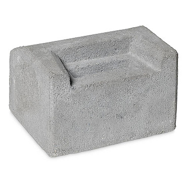 Sluitblok Hek 30x25x18 cm grijs