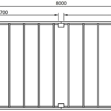 JWOODS Buitenverblijf XL Modern 800x314 cm