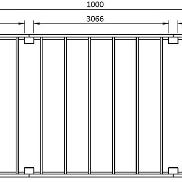 JWOODS Buitenverblijf XL Modern 1000x314 cm