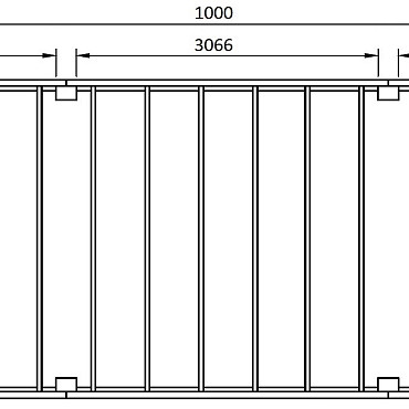 JWOODS Buitenverblijf XL Modern 1000x354 cm