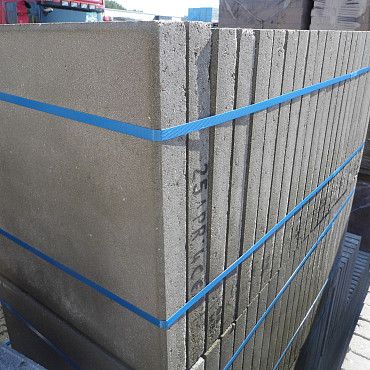 Betontegel 50x50x5 cm Grijs met facet