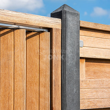Flex Fence rvs zelfbouwpakket excl. hout, raillengte 220 cm.