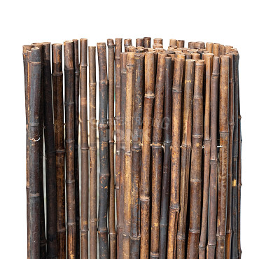 Bamboerol zwart, onbehandeld, 180x180 cm