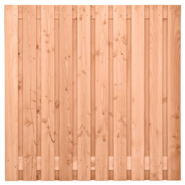 Tuinscherm Zwarte Woud geschaafd onbehandeld Douglashout 21-planks 180x180 cm