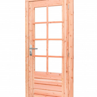 JWOODS Red Wood Enkele 6-ruits deur incl. beslag 100x205 cm, Rechtsdraaiend
