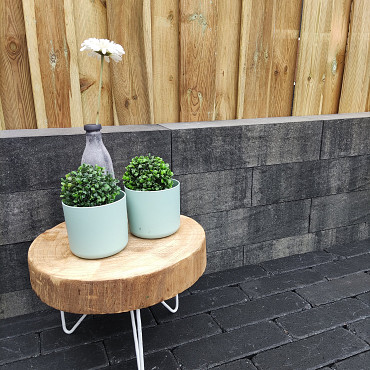 Restpartij Zwanenburg: ca. 46 stuks Pallatico Blocks 60x15x15 cm Nero/Grey