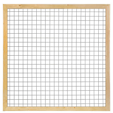 Gaaselement 180x180 cm met kader 4,5x7 cm geïmpregneerd grenen