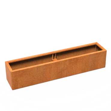 Plantenbak Carrez Connect zonder bodem Cortenstaal 200x40x40 cm