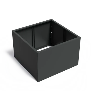 Plantenbak Carrez Connect zonder bodem gecoat staal 120x120x80 cm