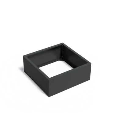 Plantenbak Carrez Connect zonder bodem gecoat staal 100x100x40 cm