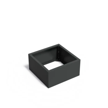 Plantenbak Carrez Connect zonder bodem gecoat staal 80x80x40 cm