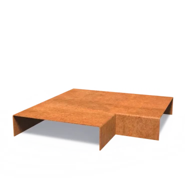 Overzetprofiel binnenhoek Cortenstaal 2 mm 30(x30)x20,4x5 cm