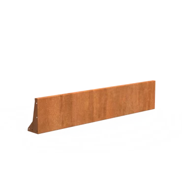 Keerwand recht Cortenstaal 3 mm 200x40 cm