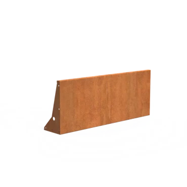 Keerwand recht Cortenstaal 3 mm 150x60 cm
