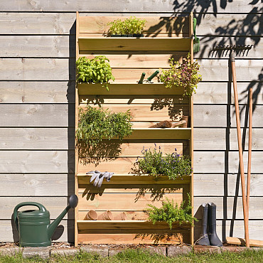 Plantenetagère moestuin 90x14x180 cm geïmpregneerd, geschaafd grenen