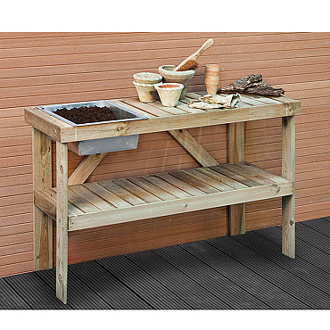 Werkbank Luxe 122x46x82 cm geïmpregneerd, geschaafd grenen