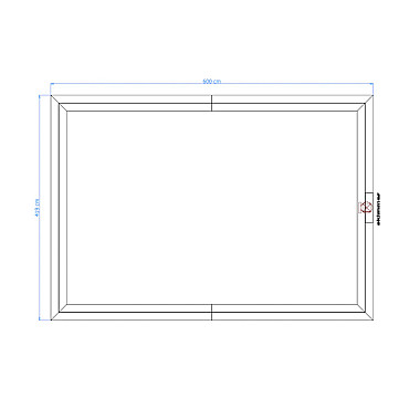 Luxe houten zwembad Playa Lagun 600x419x131 cm