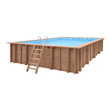 Luxe houten zwembad Playa Forti 834x492x138 cm