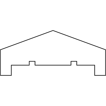 Afdekregel standaard grenen 180x8,5x3,5 cm